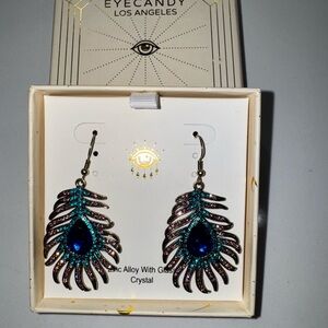 Golden Vintage Crystal Earrings